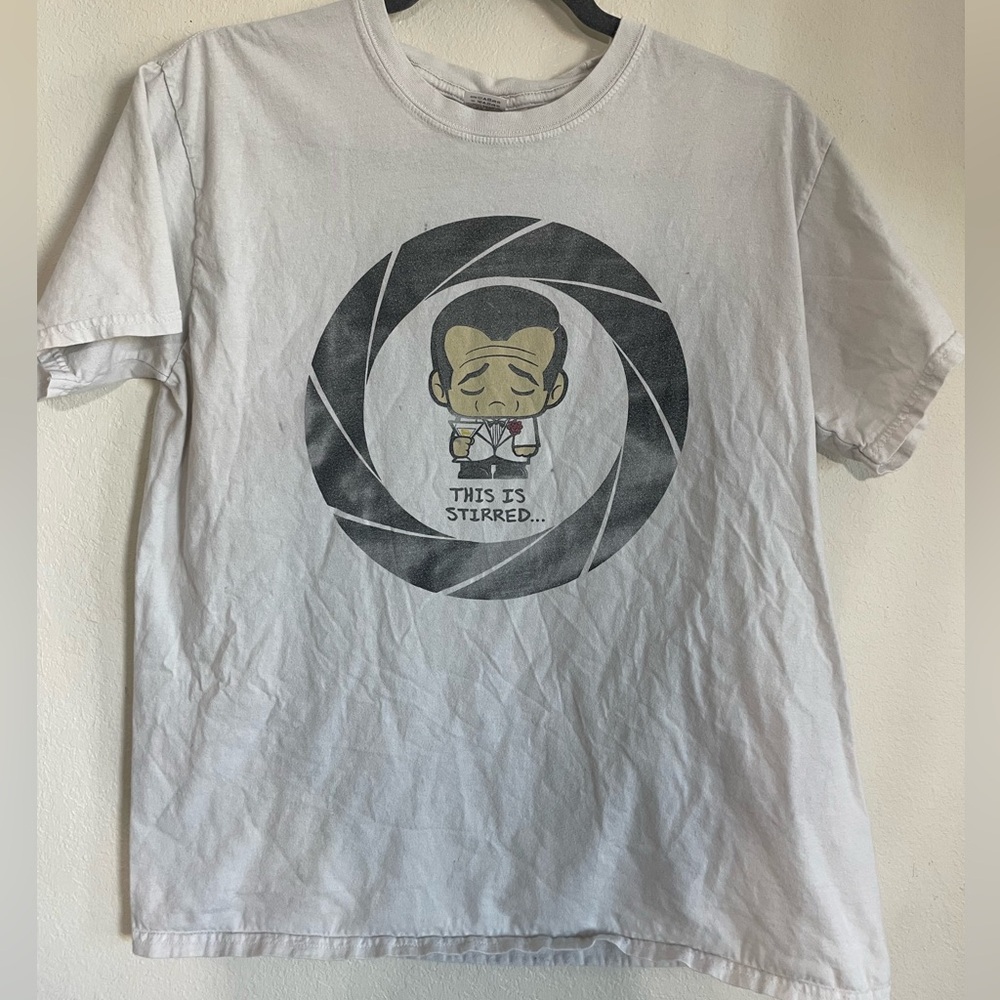 White Graphic Tee with cute Design